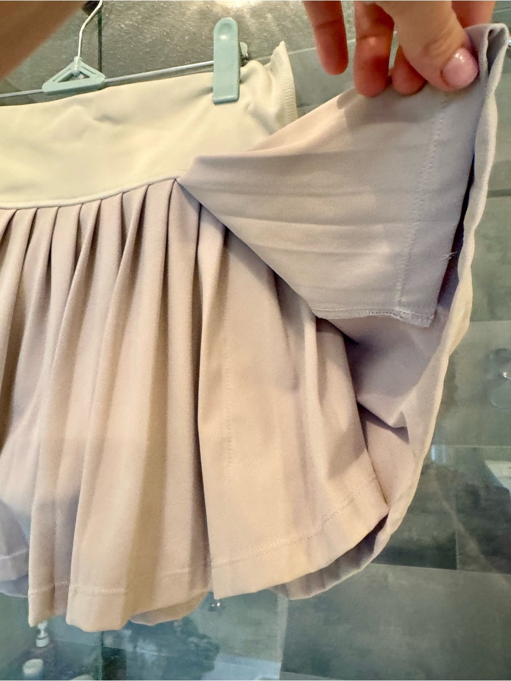Goldhinge Bone two Tiered Pleated Tennis Skirt Shorts - Picture 7 of 7